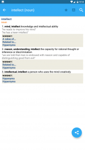 اسکرین شات برنامه English Dictionary & Thesaurus 1