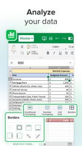 اسکرین شات 4 برنامه MobiOffice: Word, Sheets, PDF