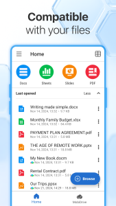 اسکرین شات 7 برنامه MobiOffice: Word, Sheets, PDF