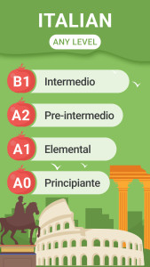 اسکرین شات 1 برنامه Learn Italian A1-B1 | 2Shine