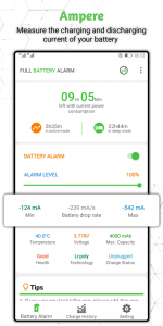 اسکرین شات برنامه Full Battery Alarm 3