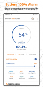 اسکرین شات برنامه Battery 100% Alarm 1