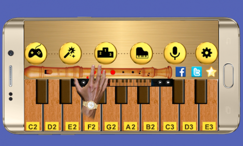 اسکرین شات بازی Real Flute & Recorder - Magic Tiles Music Games 4