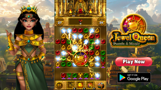 اسکرین شات بازی Jewel Queen: Puzzle & Magic 1