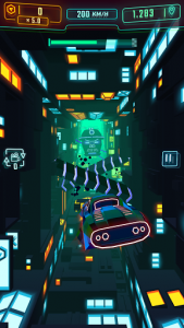 اسکرین شات بازی Neon Flytron: Cyberpunk Racer 2