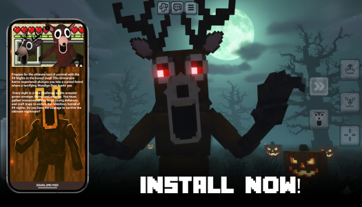 اسکرین شات 3 برنامه 99 Nights in Forest for MCPE