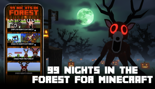 اسکرین شات 1 برنامه 99 Nights in Forest for MCPE