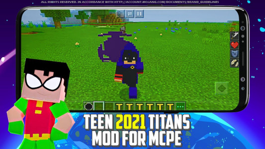اسکرین شات برنامه 3D Skins Teen Titans For Mcpe 2