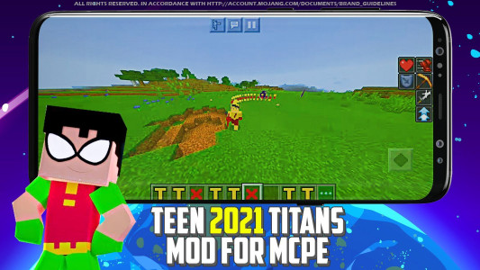 اسکرین شات برنامه 3D Skins Teen Titans For Mcpe 4