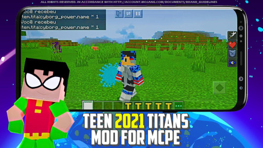 اسکرین شات برنامه 3D Skins Teen Titans For Mcpe 3