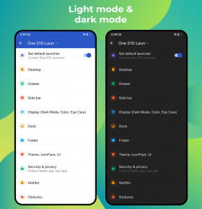اسکرین شات 5 برنامه One S Launcher - S10 to S24 UI
