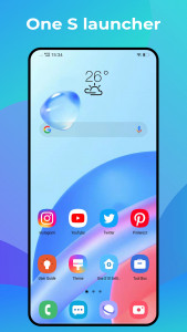 اسکرین شات برنامه One S Launcher - S10 to S24 UI 1