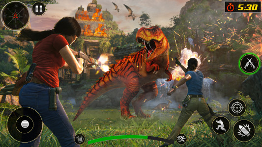 اسکرین شات برنامه Wild Dinosaur 3D Hunting games 6