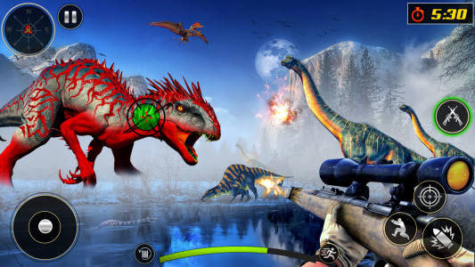اسکرین شات برنامه Wild Dinosaur 3D Hunting games 5