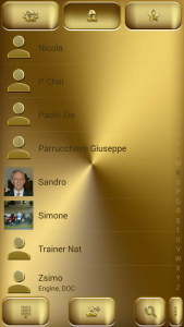 اسکرین شات برنامه Dialer Theme Solid Gold drupe 3