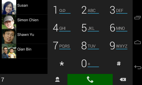 اسکرین شات برنامه ExDialer SimpBlack Theme 4