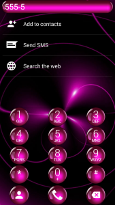 اسکرین شات برنامه Dialer Theme Sphere Pink drupe 4