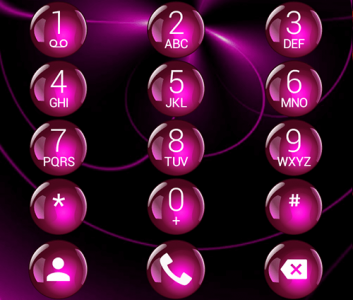 اسکرین شات برنامه Dialer Theme Sphere Pink drupe 6