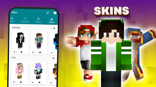 اسکرین شات برنامه Mods, maps skins for Minecraft 4