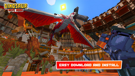 اسکرین شات 4 برنامه Dinosaur Craft Mods Minecraft