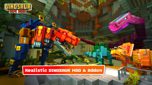 اسکرین شات 3 برنامه Dinosaur Craft Mods Minecraft