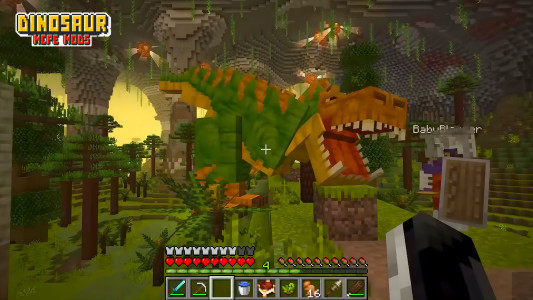 اسکرین شات 5 برنامه Dinosaur Craft Mods Minecraft