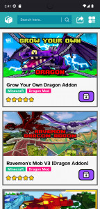 اسکرین شات 6 برنامه Fantasy Dragons Mod Minecraft