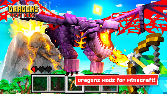 اسکرین شات 2 برنامه Fantasy Dragons Mod Minecraft