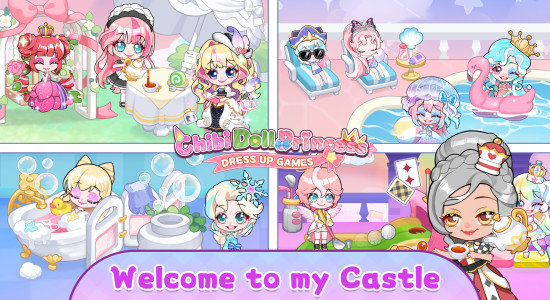 اسکرین شات 1 بازی Chibi Doll Princess Dress up