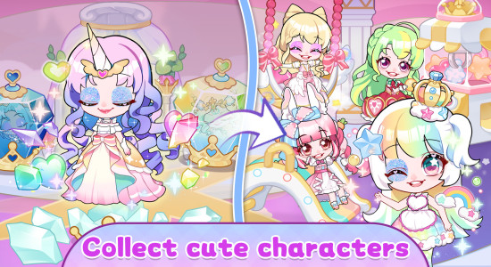 اسکرین شات 2 بازی Chibi Doll Princess Dress up