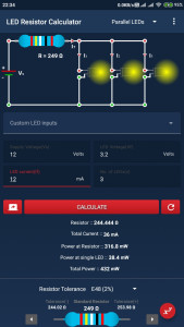 اسکرین شات 6 برنامه LED Resistor Calculator