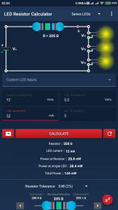 اسکرین شات 5 برنامه LED Resistor Calculator