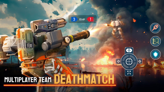 اسکرین شات 2 بازی Mech Wars Online Robot Battles