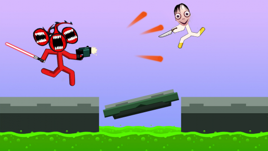 اسکرین شات بازی Momo Horror Stickman Fighting 2