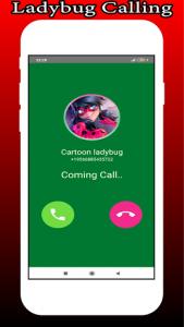 اسکرین شات برنامه Fake Video Call For ladybug 1