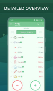 اسکرین شات برنامه Monefy - Budget Manager and Expense Tracker app 2