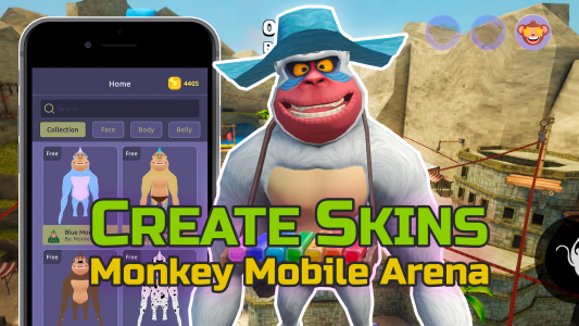 اسکرین شات 2 برنامه Gorilla Skins for Monkey Arena