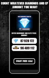 اسکرین شات برنامه Diamonds 2020 | Free Diamonds & Elite Pass Calc 3