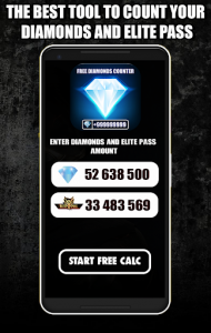 اسکرین شات برنامه Diamonds 2020 | Free Diamonds & Elite Pass Calc 1