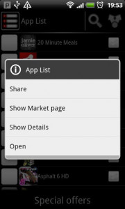 اسکرین شات برنامه App List 2