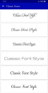 اسکرین شات برنامه Classic Font Style 3