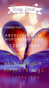 اسکرین شات برنامه Always Forever Font for FlipFont , Cool Fonts Text 3