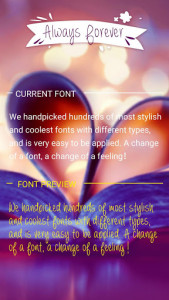 اسکرین شات برنامه Always Forever Font for FlipFont , Cool Fonts Text 1