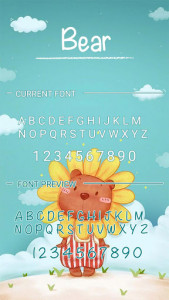 اسکرین شات برنامه Bear Font for FlipFont , Cool Fonts Text Free 3