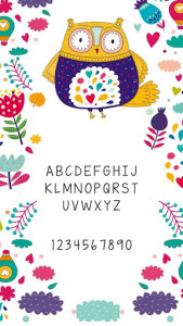 اسکرین شات برنامه Colorful Owl Font for FlipFont , Cool Fonts Text 3