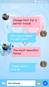 اسکرین شات برنامه Cotton Love Font for FlipFont,Cool Fonts Text Free 3