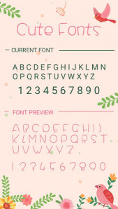 اسکرین شات برنامه Cute Font for FlipFont , Cool Fonts Text Free 3
