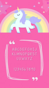 اسکرین شات برنامه Cuteness Unicorn Font for FlipFont,Cool Fonts Text 3
