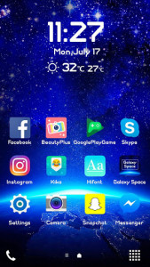 اسکرین شات برنامه Galaxy Space Font Samsung FlipFont,Cool Fonts Free 4