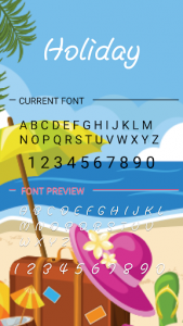 اسکرین شات برنامه Holiday Font for FlipFont , Cool Fonts Text Free 3